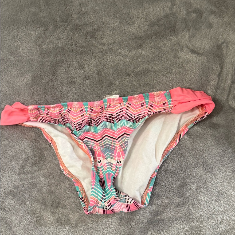 HURLEY PINK PATTERN BIKINI BOTTOMS